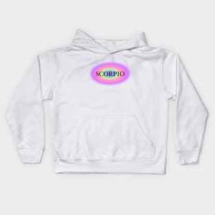 Glowing Aura Scorpio Zodiac Sign Kids Hoodie